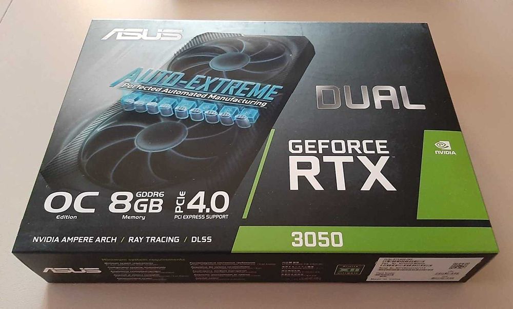Placa Video Asus RTX 3050 Dual Fan OC 8GB GDDR6 128 biti Noua Sigilata