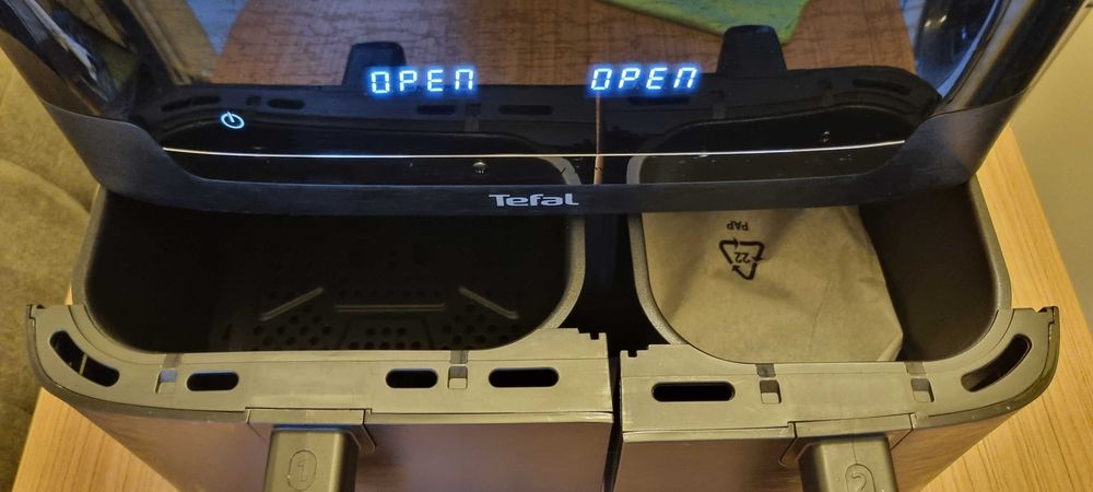 Friteuza cu aer cald Tefal Dual Easy Fry XXL EY9428E0