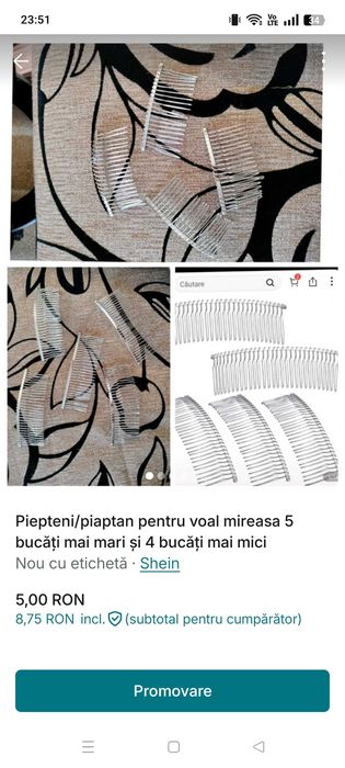 Piaptan pentru voal mireasa