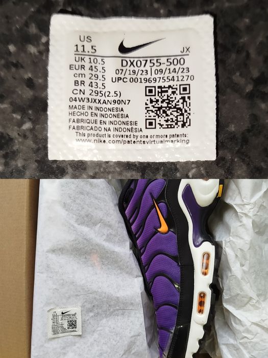 NIKE® AIR MAX PLUS OG - мъжки маратонки - 44(29см.)