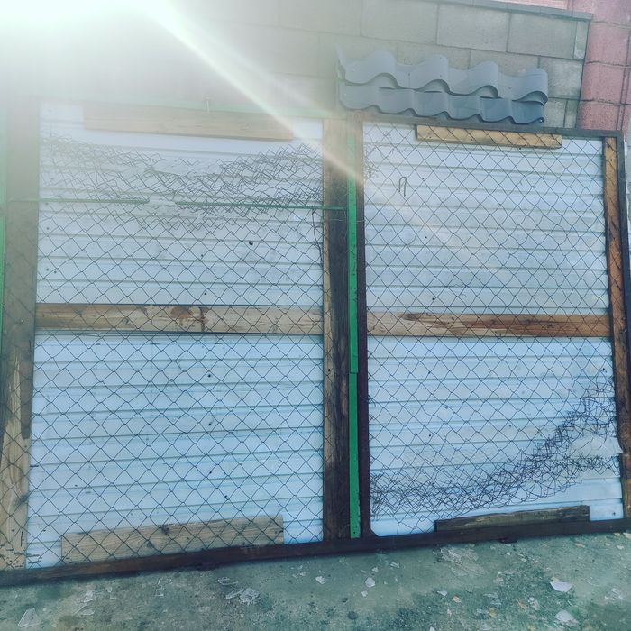 Ворота с калитками временные