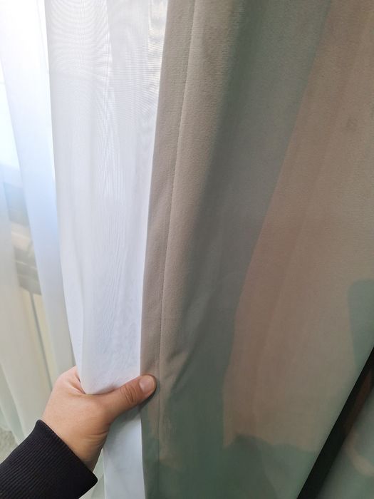 2шт шторы сатылады тюльмен бырге