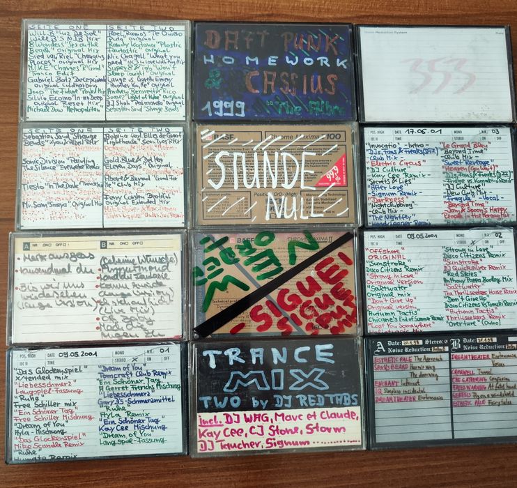 Casete audio de calitate cu muzica Tehno-Trance, etc