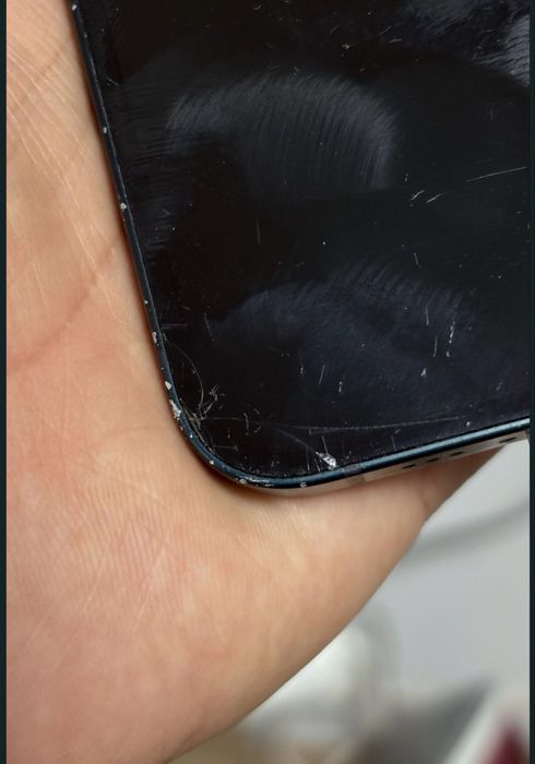 iPhone 14 Black-Display Functional Fisurat Colt Stg Inf-Spart Spate-OK