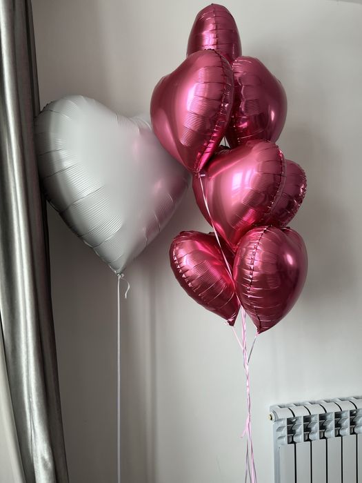 Сердца шары воздушные