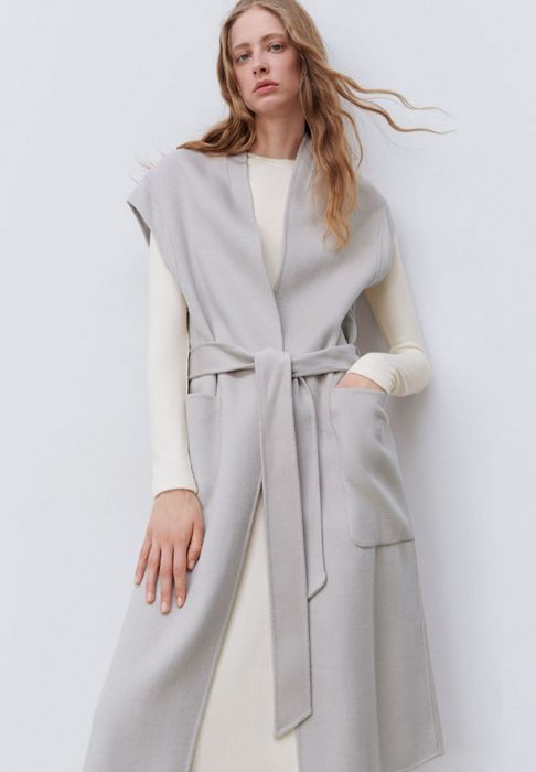 Vesta Zara,noua cu eticheta,gri perla,superba S