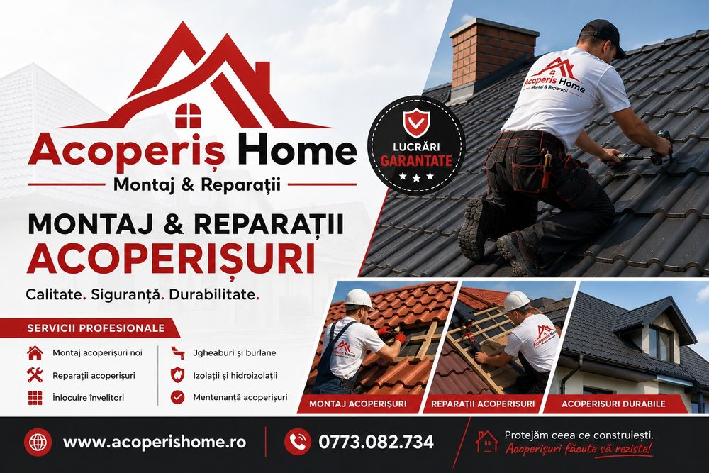 Acoperis Home / Renovări Acoperișuri / Reparații / Mansarde Lemn / Izolații / Sistem Pluvial