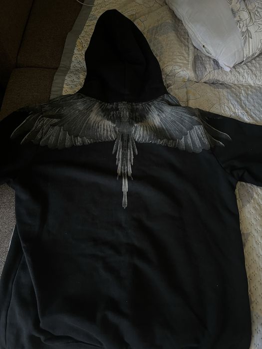 Marcelo Burlon Wings Hoodie Black