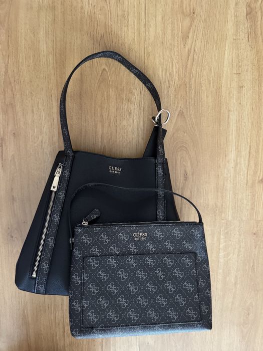 Оригинална чанта Guess черна