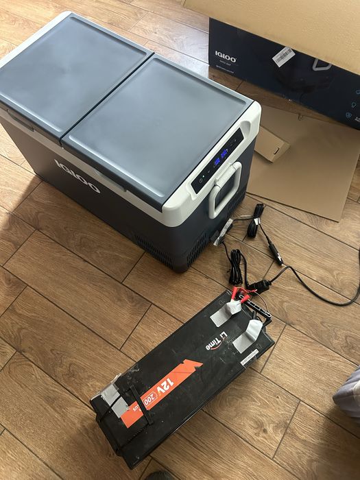 [NOU] Frigider congelator cu compresor 78l Igloo 80dz 12v/24v/220v lada frigorifica cu doua zone