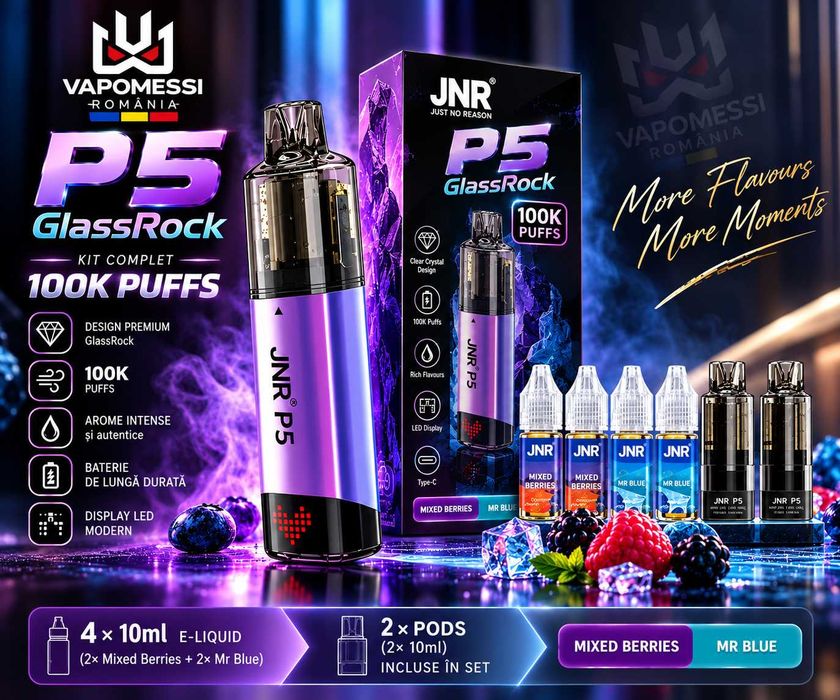 Vape JNR Sistem POD Unic 100.000 puffuri !