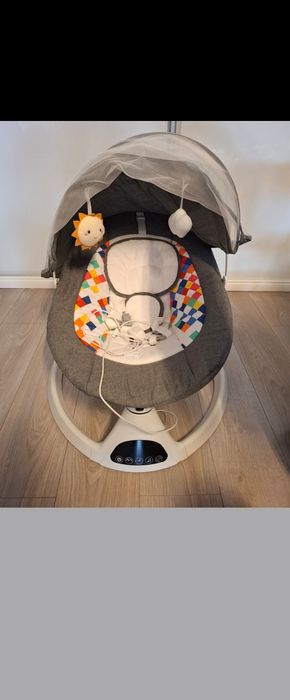 Leagan Electric cu Oscilatie Stanga - Dreapta, cu Acoperis Rabatabil