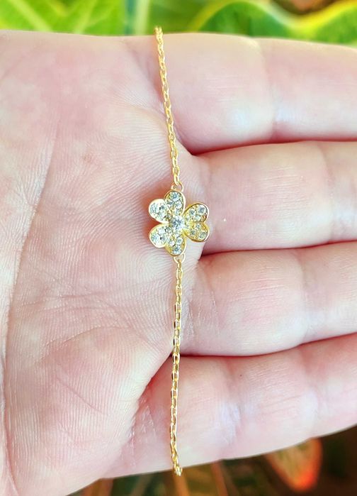 Дамска Гривна Van Cleef & Arpels - Frivole от жълто злато и диаманти