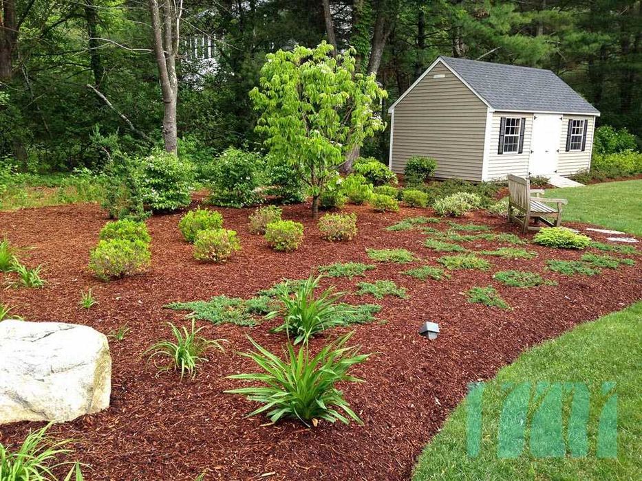 Декоративная мульча из лиственницы — натуральный цвет