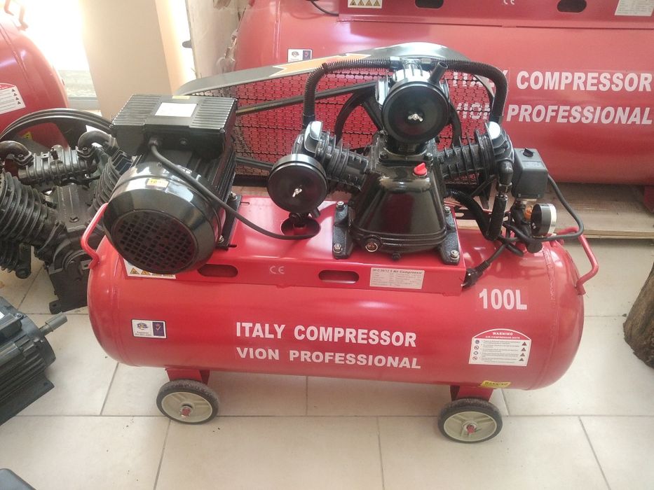 100 Литра Компресор за въздух с дебит 360л/Мин 12.5 Бара