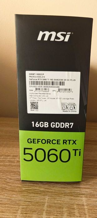 MSI GeForce RTX 5060 Ti 16GB