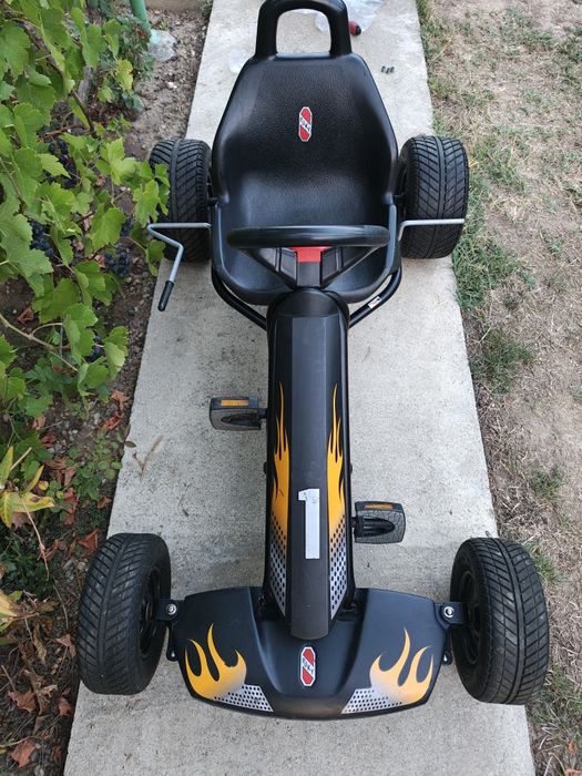 Cart/Kart cu pedale PUKY F1 pt. copii 6 la 12 ani negru