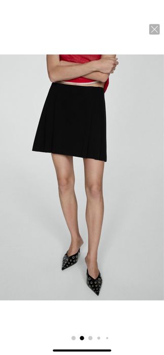 Къса черна пола MANGO