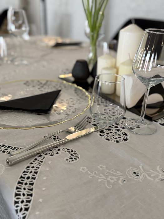 Fata de masa crosetata manual