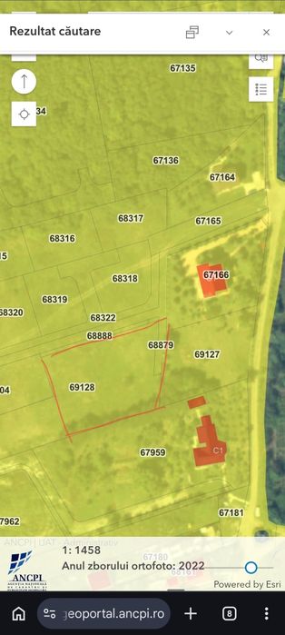 Teren intravilan Aroneanu 3000m²  vedere lac