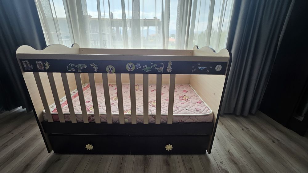 Кошара с матрак 70х160 см и скрин