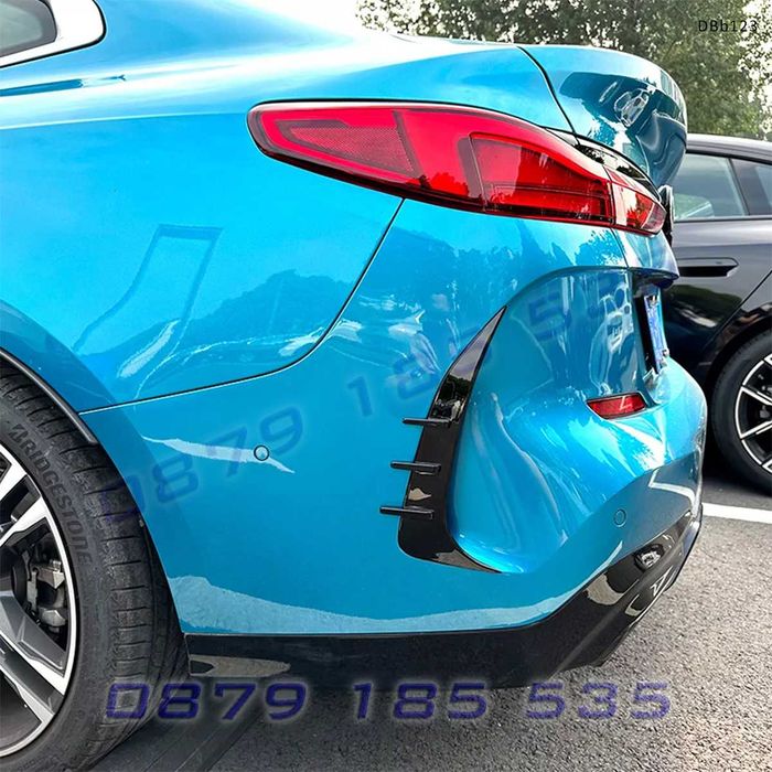 Задни странични сплитери / Канарди за броня за BMW 2 F44 M Sport 2020+, черен гланц -DBb123 тунинг добавки задна броня бмв ф44