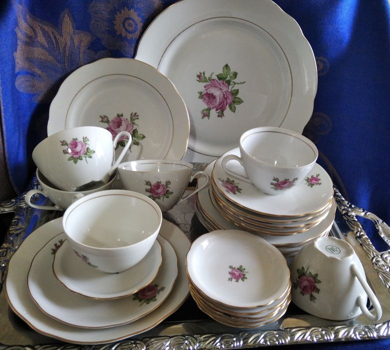 Чайный сервиз "Роза", фарфор Германии, KAHLA