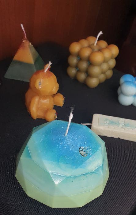 ароматические свечи "пчелиный и соевый воск"