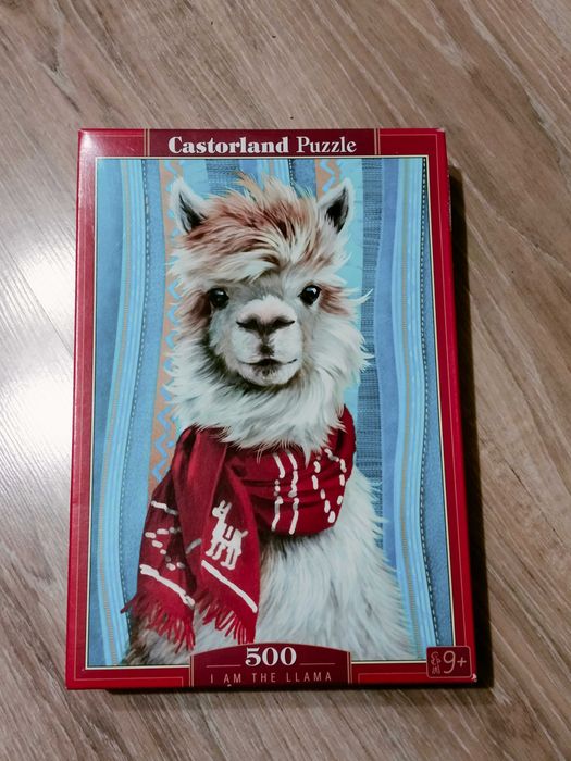 Пазл с ламой в шарфе (500 деталей)