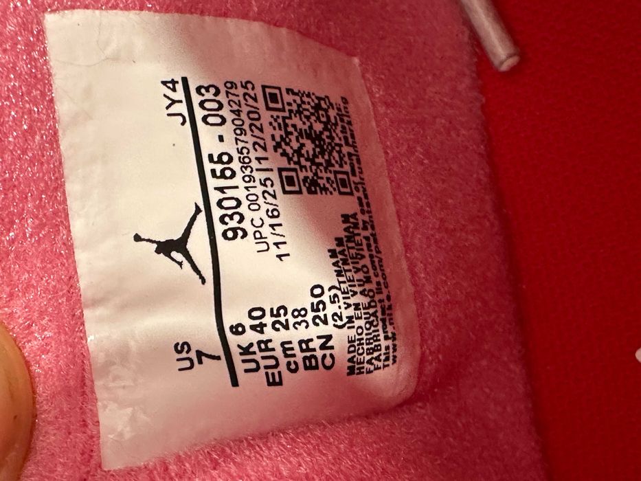 Air Jordan 4 Retro White Pink, marimea 40