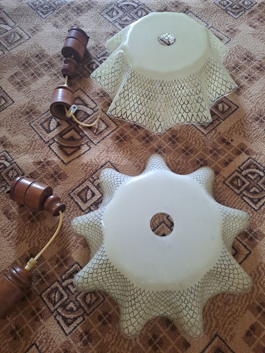 Люстры ,советских времён  , стекло