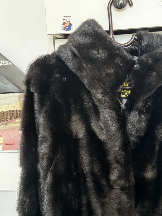 Шуба черный бриллиант