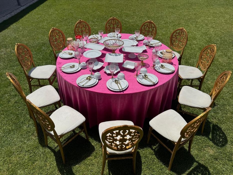 Прокат посуда Шымкент. Прокат столы прокат стулья