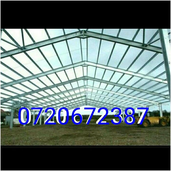 Hale metalice de mare lungime din profile .