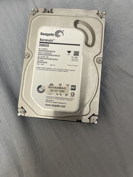 HDD: 2ТБ — 5000₸, 1ТБ — 3000₸, 500ГБ — 2000₸ рабочий виндовс нету