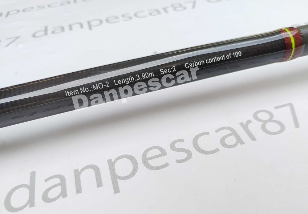 Lanseta carbon Saimino CARP MO2 3,90m din 2 tronsoane 4lbs 100%carbon