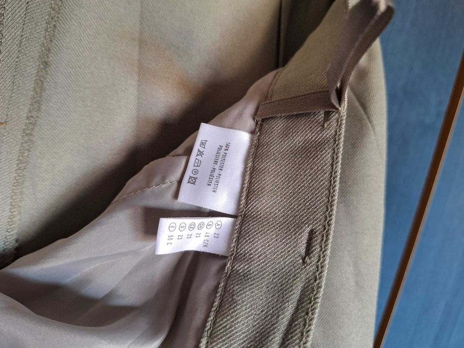 Pantaloni eleganți damă C&A Canda bej mărimea XL (48)