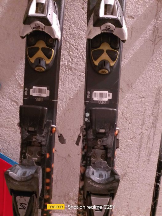 детски ски, комплект с щеки и обувки