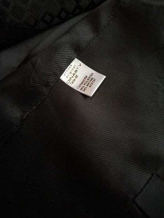 Vesta dama Dinasty negru satinat M-L