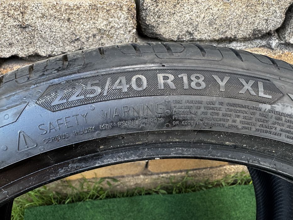 4 броя Летни гуми 225/40 R18 BARUM BRAVURIS 6 и 255/35 R18 BARUM BRAVURIS 5 Спорт Пакет