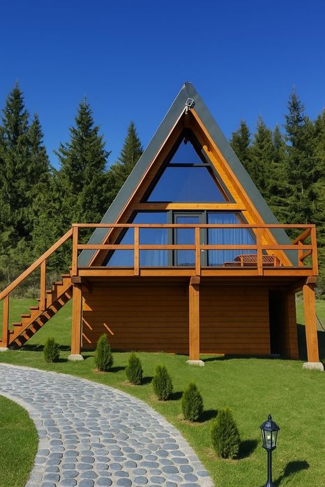 Cabane  A Frame  / Munte / Fundata Brașov / Zapada  ***