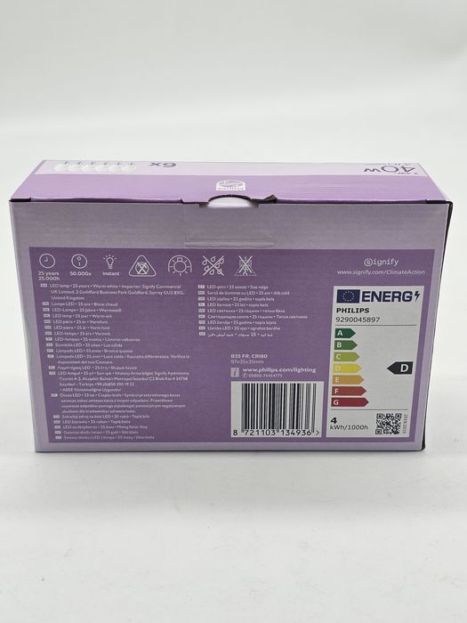 24 bucati becuri LED Philips de tip lumânare cu soclu E14