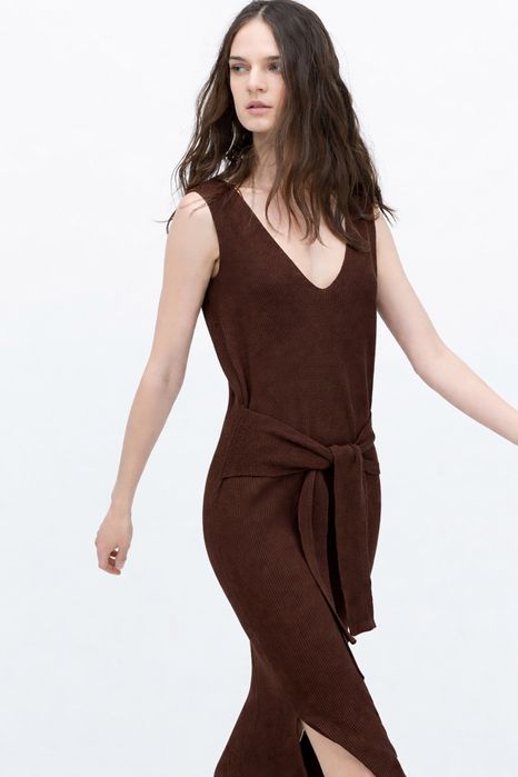 Massimo Dutti рокля с колан