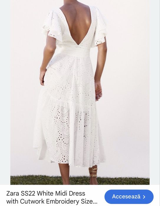 Zara rochie brodata de vara