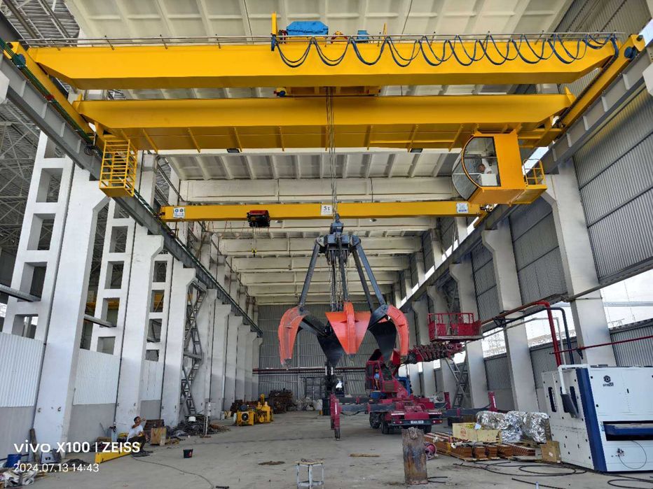 Грейферный кран,грейфер,кран с грейферным ковшом,кран с грейфером