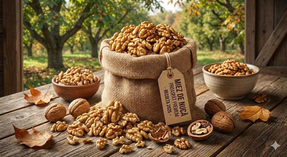 Miez de Nucă BIO – Recolta 2025 – Producție Proprie