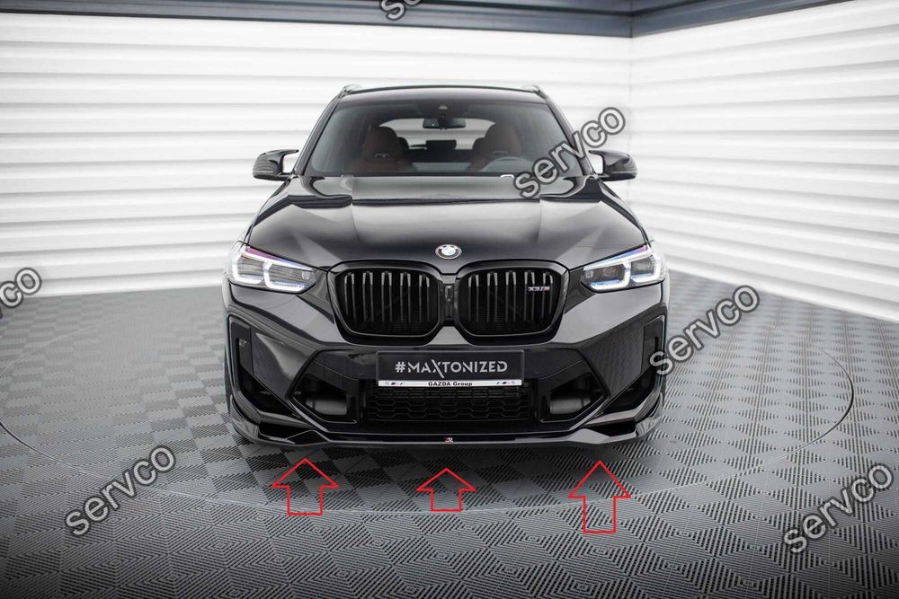 Pachet Set Splitter Exterior Lip Prelungiri Body kit tuning Bmw X3 M F97 Facelift 2021- v3 - Maxton Design