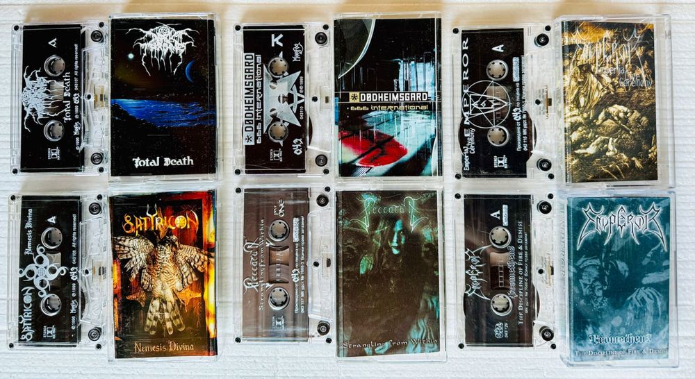 Аудио касети оригинални - black, death, thrash metal метъл