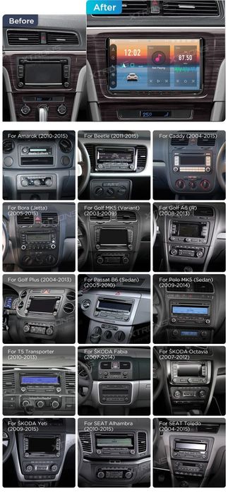 Navigatie Xtrons Android 4gb ram VW Golf Passat Skoda Seat noua sigila