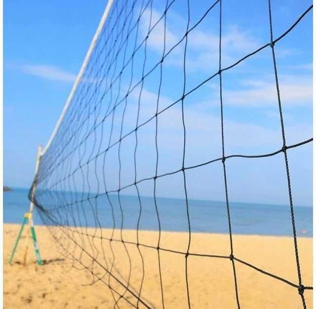 Fileu de volei si badminton portabil negru 9.5x1m geanta de transport